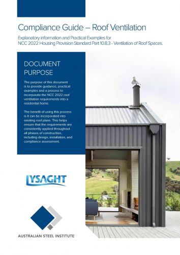 ASI NCC Lysaght Compliance Guide - Roof Ventilation