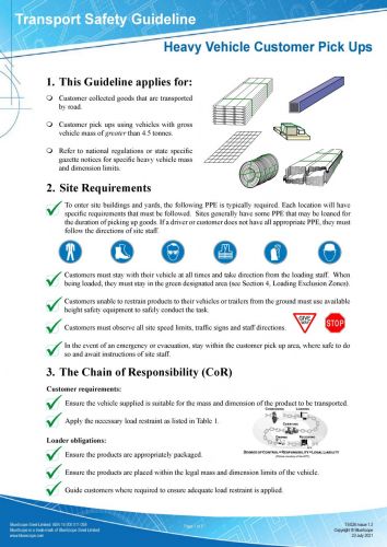 Heavy Vehicle Customer Pick Ups