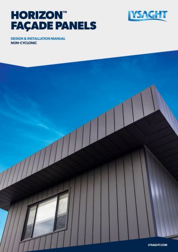 HORIZON® FAÇADE PANELS - Design & Installation Manual (Non - Cyclonic)