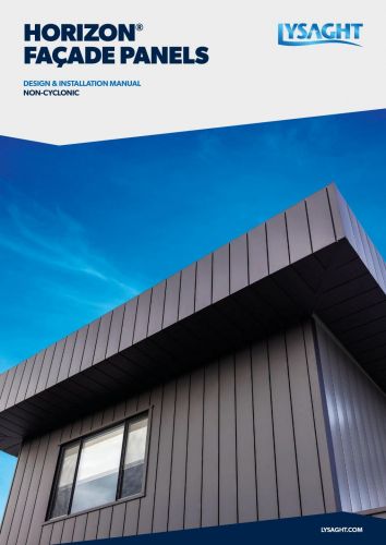 HORIZON® FAÇADE PANELS - Design & Installation Manual (Non - Cyclonic)