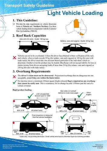 Light Vehicle Loading (VIC & NT)