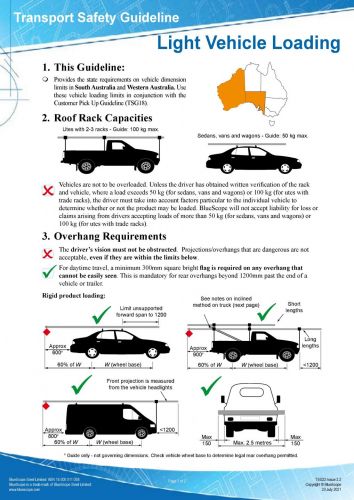 Light Vehicle Loading (SA & WA)