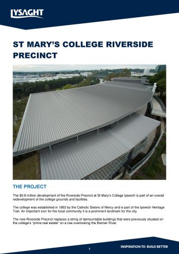 LYS Case Study: St Mary's College Riverside Precinct