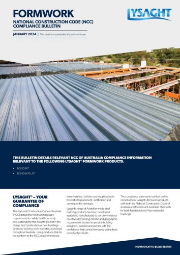 LYSAGHT NCCB05 - NCC Compliance Bulletin - Bondek®