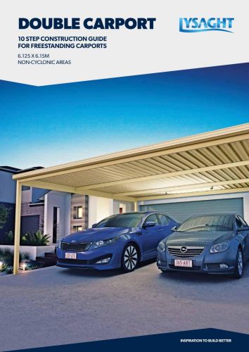 LYSAGHT® Non-Cyclonic Double Carport Construction Guide