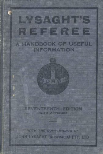 LYSAGHT® Referee: 17th Edition
