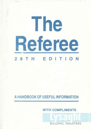 LYSAGHT® Referee: 28th Edition