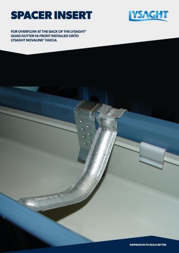 LYSAGHT® Spacer Insert Guide