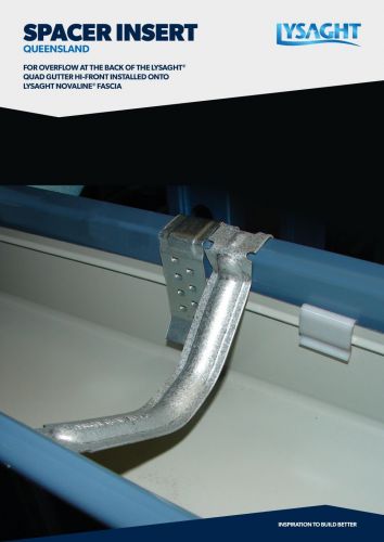 LYSAGHT® Spacer Insert Guide (Queensland)