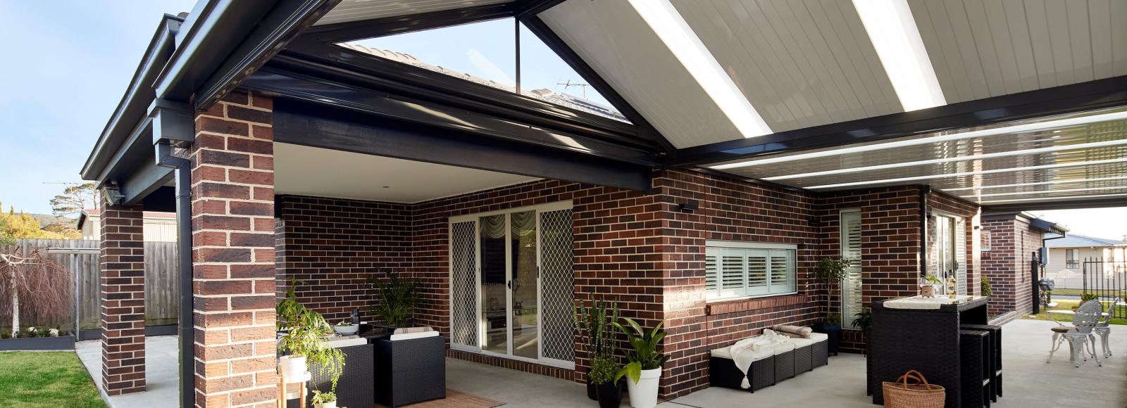 Pitched patio using FLATDEK®