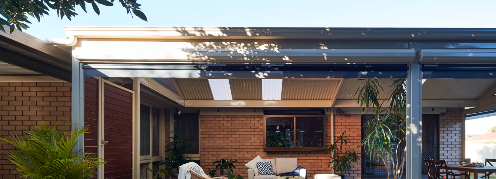 Lysaght Living Patio in backyard 