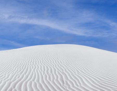 White sand dune