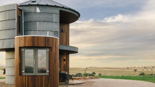 The Silos Accomodation Named Sustainable Design Winner at the 2025 Lysaght Inspirations Design Awards
