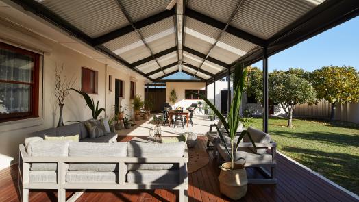 Lysaght Living Verandah space