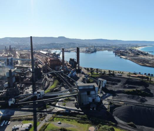 A photo of the Port Kembla Steelworks