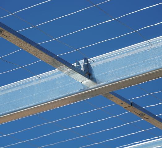 School building under construction with SUPAPURLINS purlins and SUPABRIDGE system manufactured from GALVASPAN steel