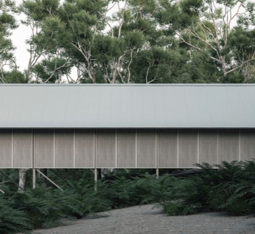 The winner of LIDA student category with Wooditech Tea House from University of Western Australia 