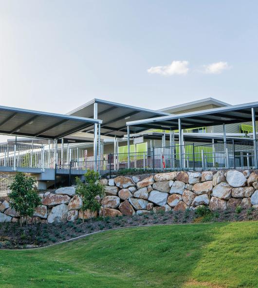 Bell Bird Park School with spandek roofing