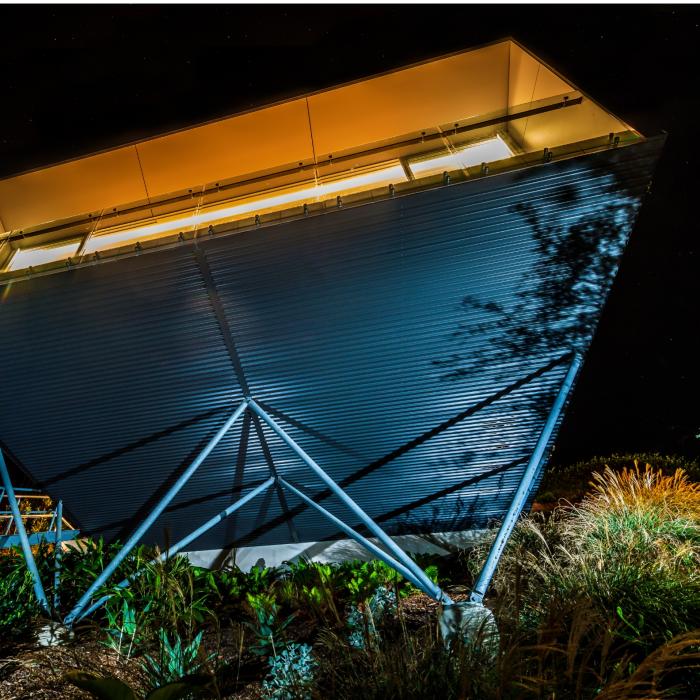 House with SPANDEK® steel walling manufactured from COLORBOND steel Monument