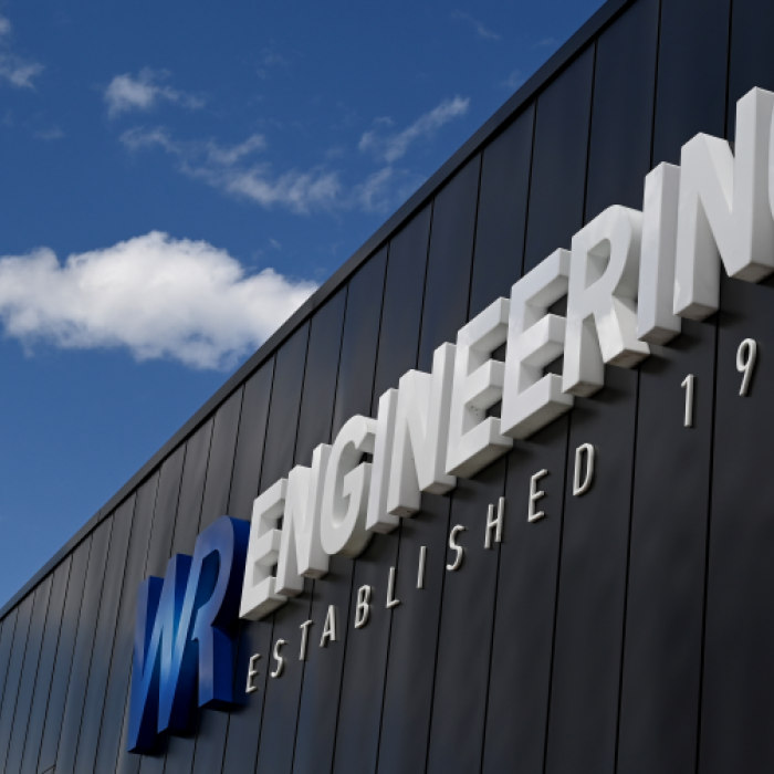 WR Engineering used LYSAGHT HORIZON™ façade panels in COLORBOND® Night Sky® 