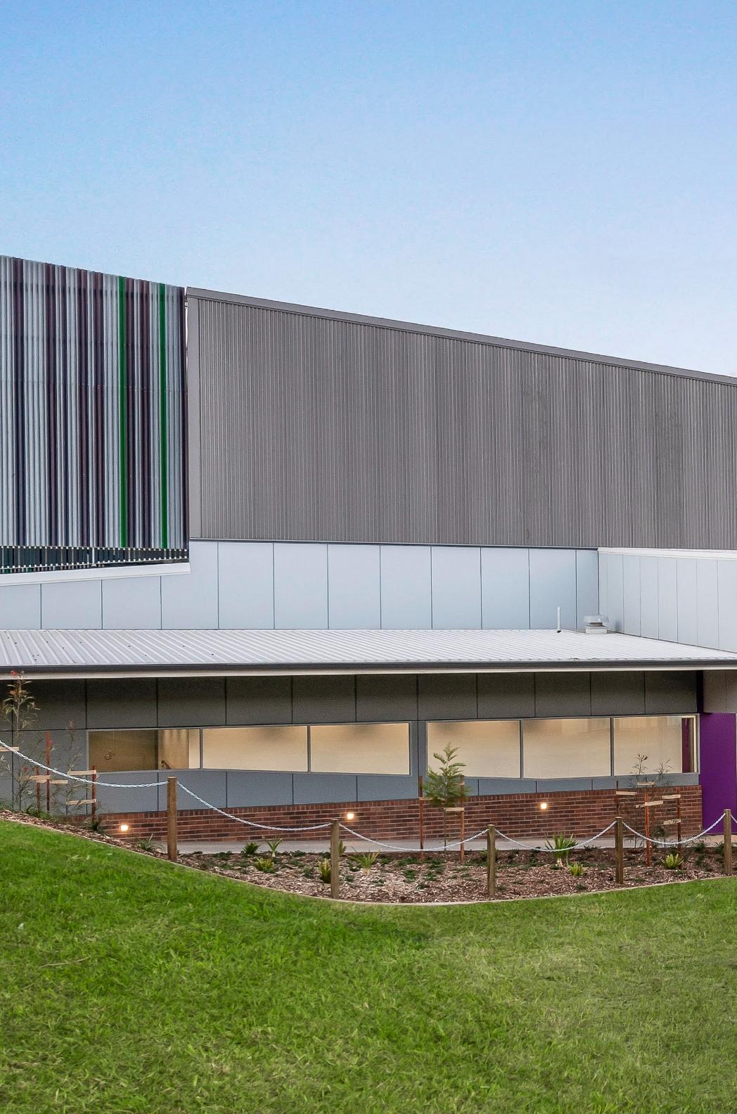 Community building with SPANDEK® steel walling manufactured from COLORBOND steel Dune