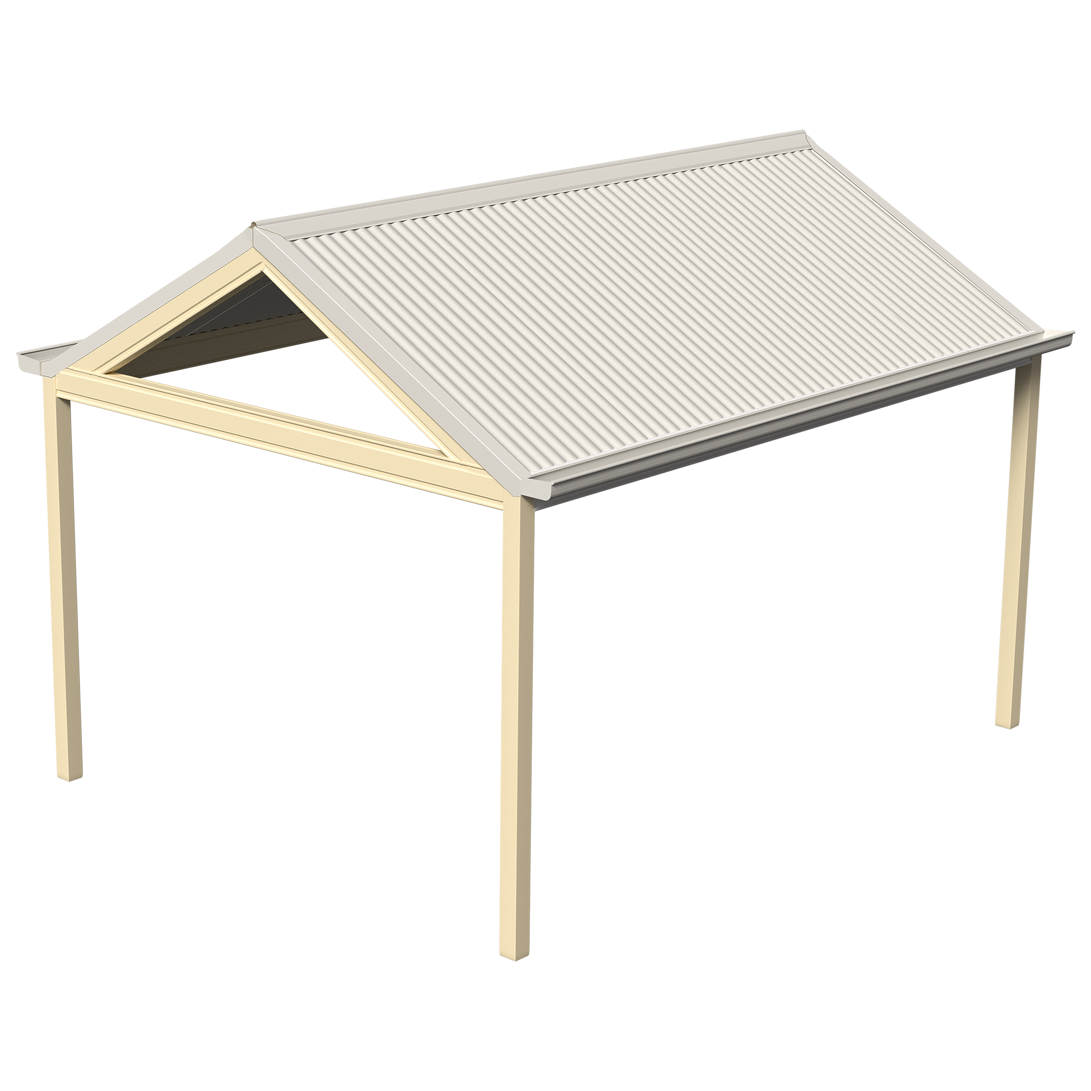 Render of a Pitched Gable roof 