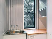 Family beach house laundry