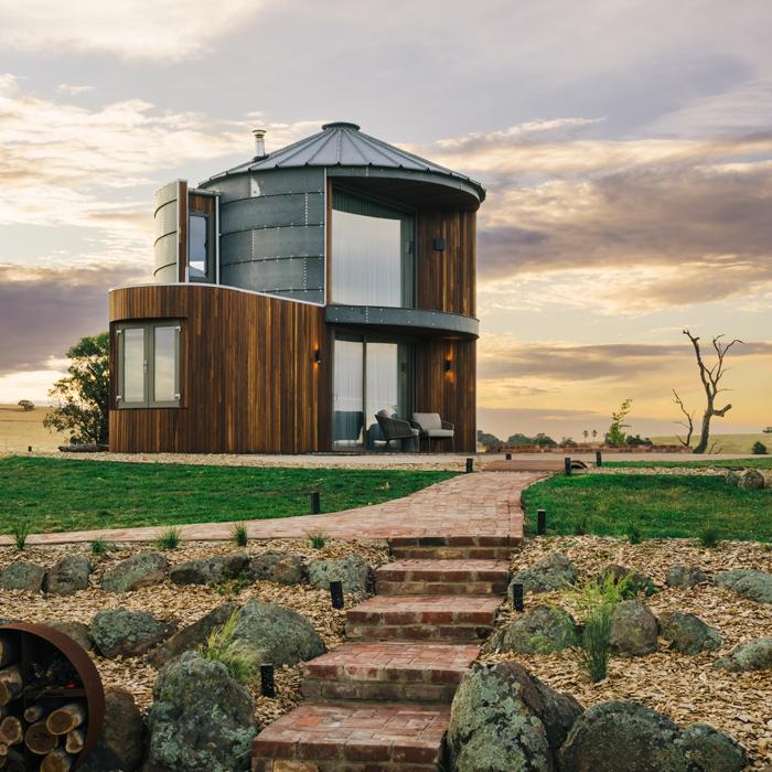 The Silos Accomodation Named Sustainable Design Winner at the 2025 Lysaght Inspirations Design Awards