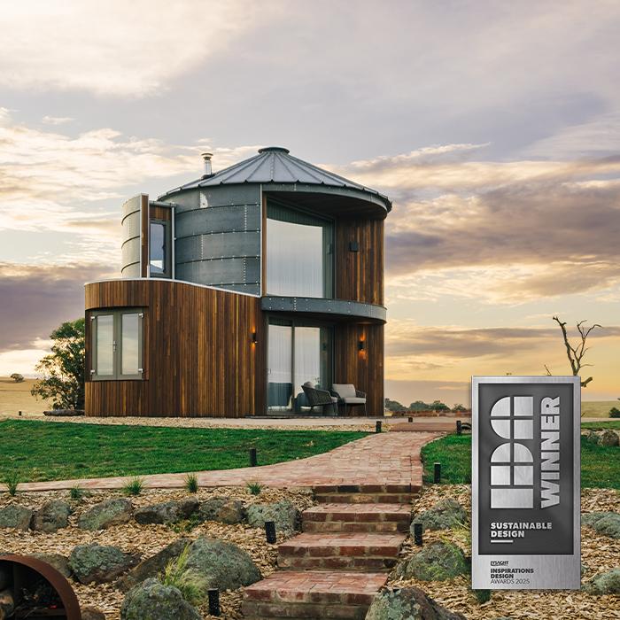 Lysaght Silo Accommodation winner of Sustainable LIDA 2025