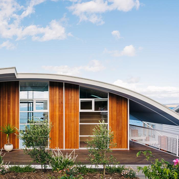 Curved roof designs with LYSAGHT