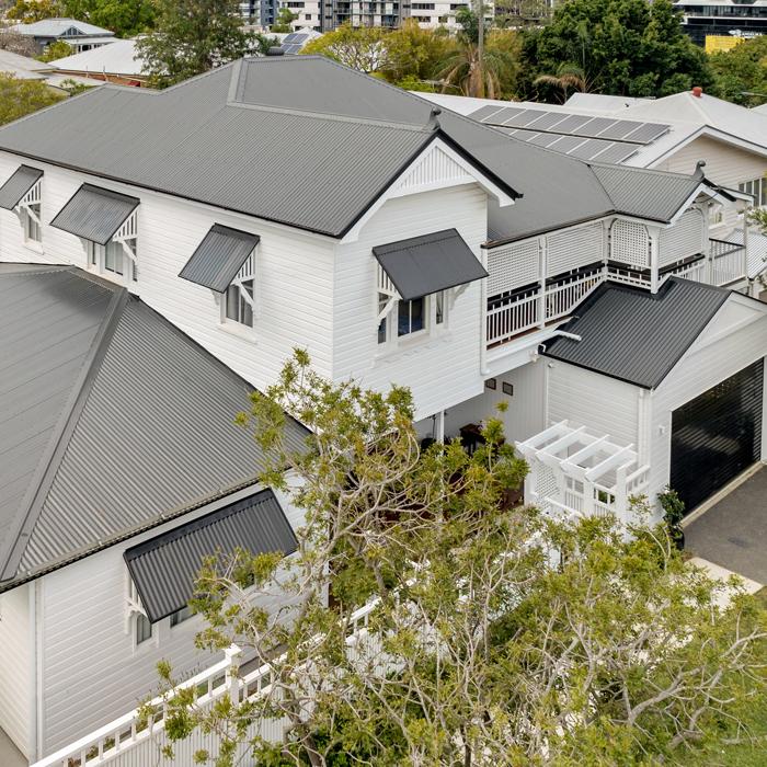 Hip roof designs with LYSAGHT