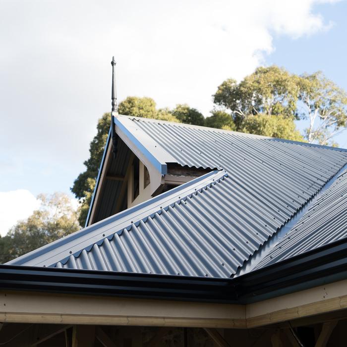 Hip roof designs with LYSAGHT