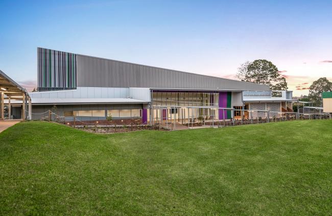 Community building with SPANDEK® steel walling manufactured from COLORBOND steel Dune