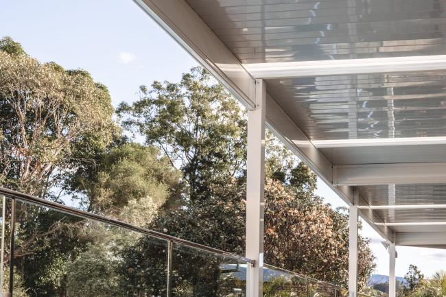 Skillion patio and pergola using Custom ORB®