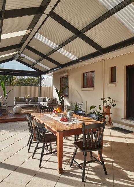 Pitched verandah using Custom ORB®