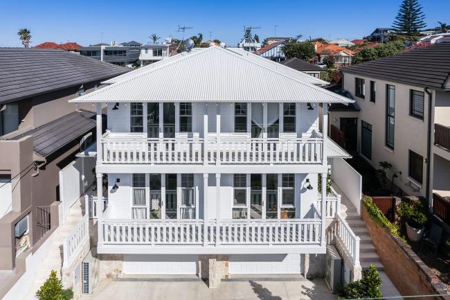 Maroubra Hamptons Home with custom orb roofing