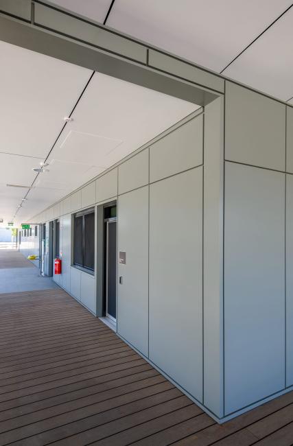 Azure facade panel in shale grey