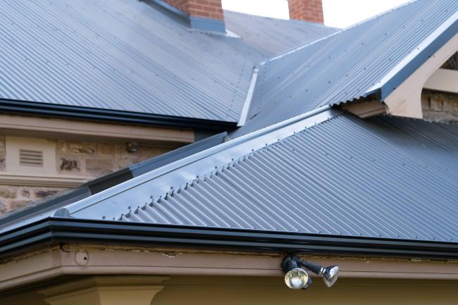 Kensignton Park - Roof & Render with custom orb accent 21 roofing in woodland grey