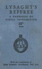 LYSAGHT® Referee: 18th Edition